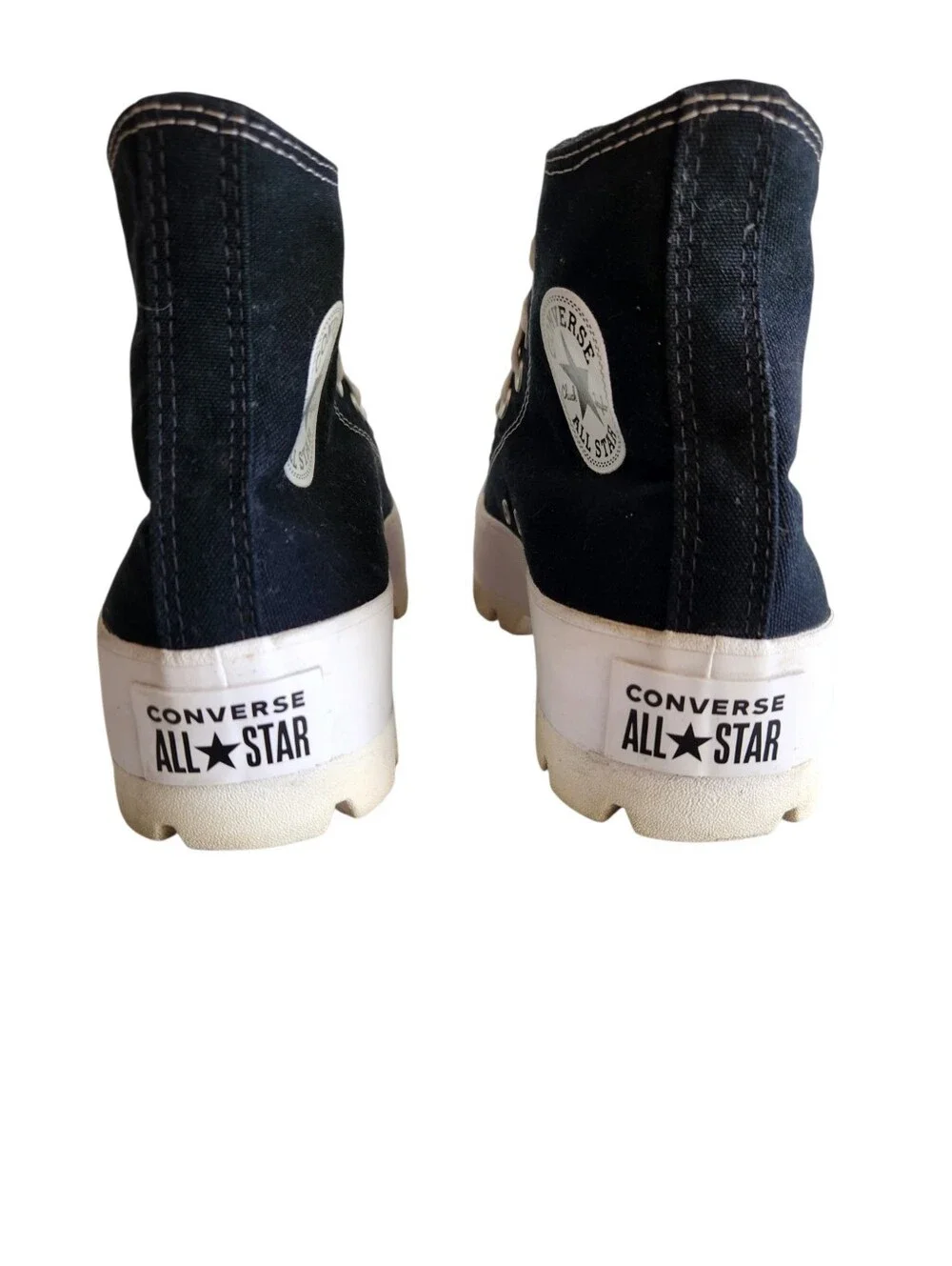 Converse Chuck Taylor All Star Lugged High Black Shoes US Size 9.5 Womens